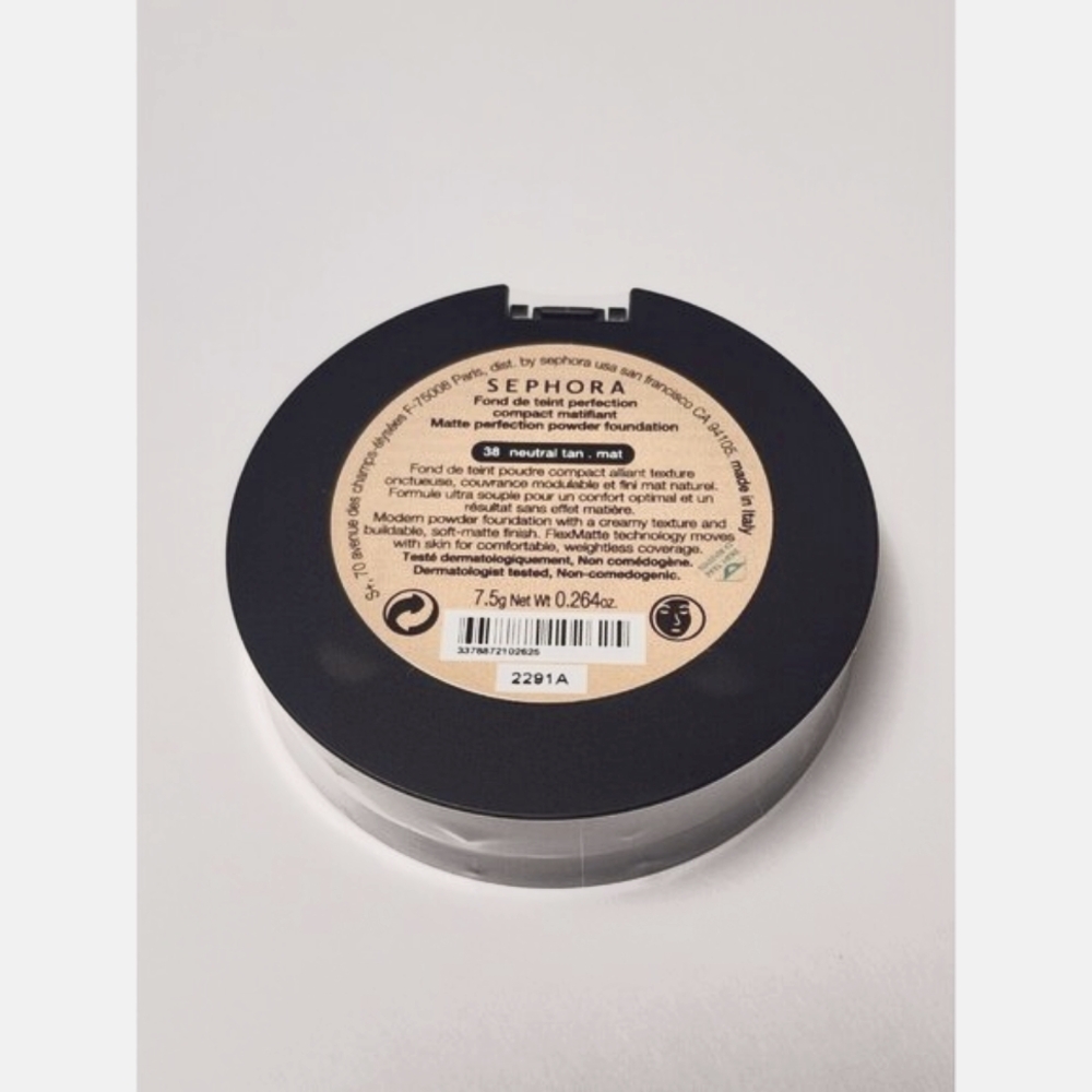 SEPHORA 38 Neutral Tan Matte Perfection Powder Foundation Full Size